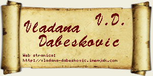 Vladana Dabesković vizit kartica